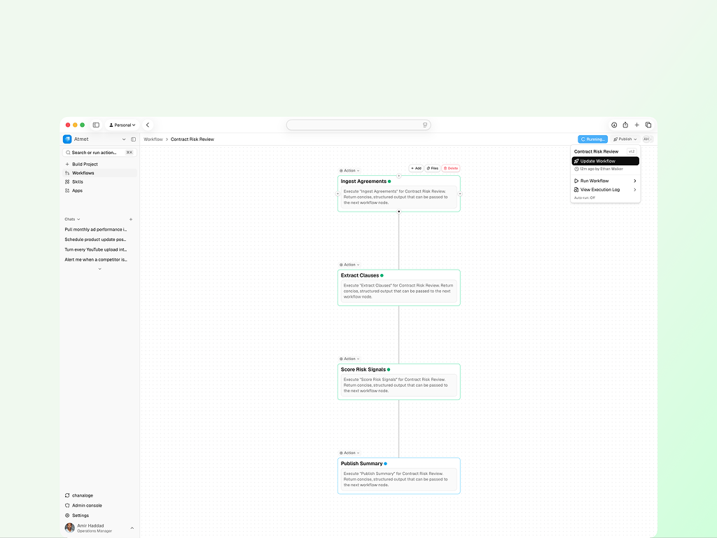 More detail from the Atmet experience and internal pages.